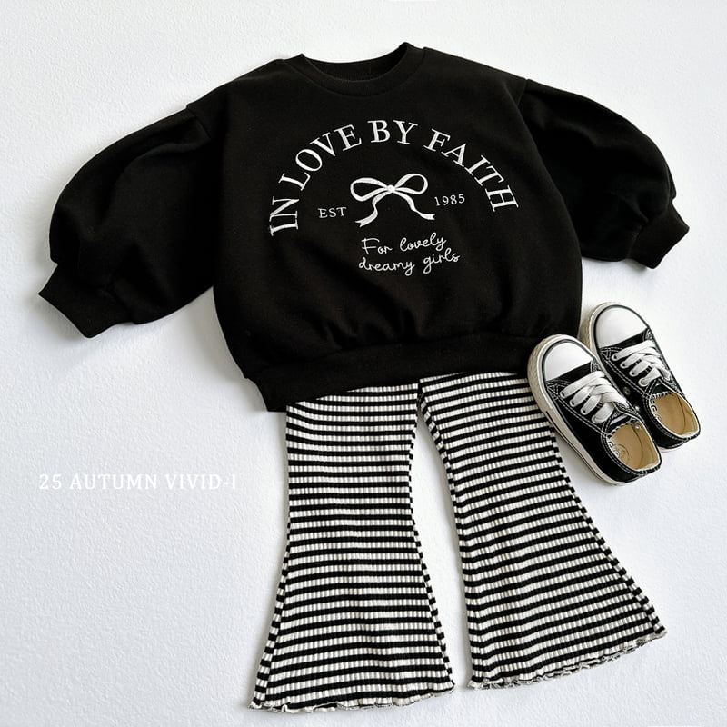 Vivid I - Korean Children Fashion - #designkidswear - Striped Bootcut Pants - 6