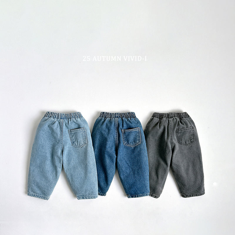 Vivid I - Korean Children Fashion - #designkidswear - Point Pancake Denim - 3