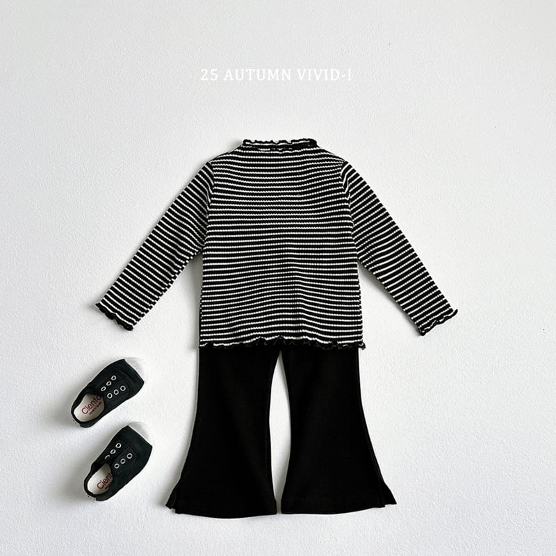 Vivid I - Korean Children Fashion - #discoveringself - Slit Bootcut Pants - 11