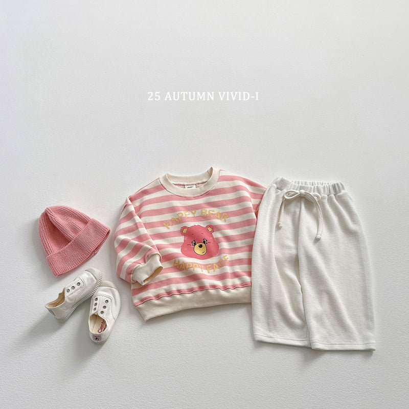 Vivid I - Korean Children Fashion - #discoveringself - Happy Bear Stripe Sweatshirt - 10