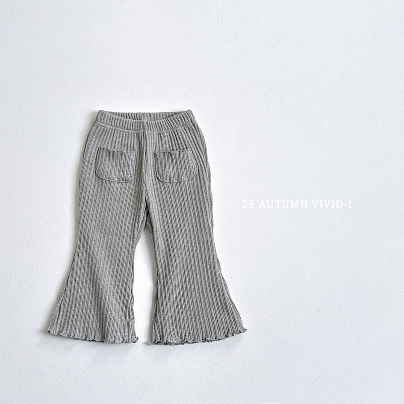 Vivid I - Korean Children Fashion - #discoveringself - Pocket Bootcut Pants - 5