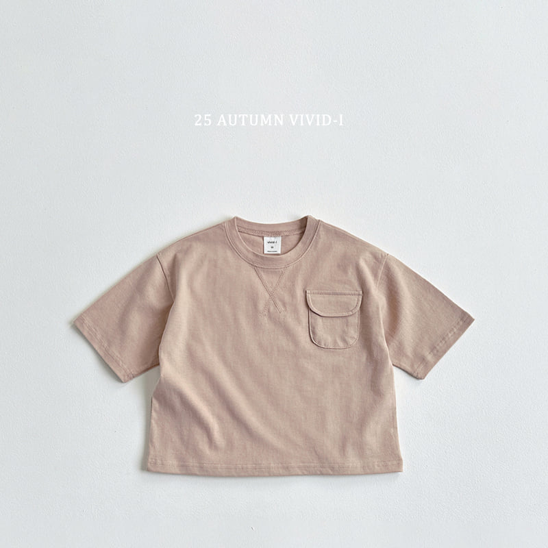 Vivid I - Korean Children Fashion - #designkidswear - Pocket Boxy Short Sleeve Tee - 4