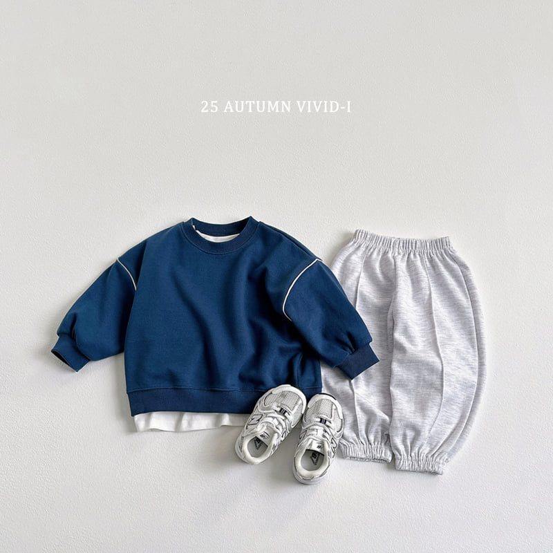 Vivid I - Korean Children Fashion - #discoveringself - Piping Sweatshirt - 10
