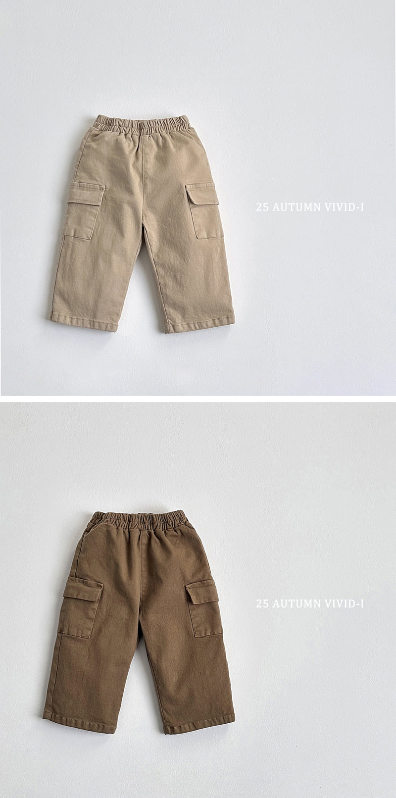 Vivid I - Korean Children Fashion - #discoveringself - Stretch Cargo Cotton Pants - 3