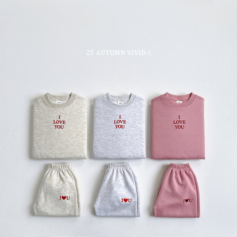 Vivid I - Korean Children Fashion - #discoveringself - Love Embroidery Set - 3