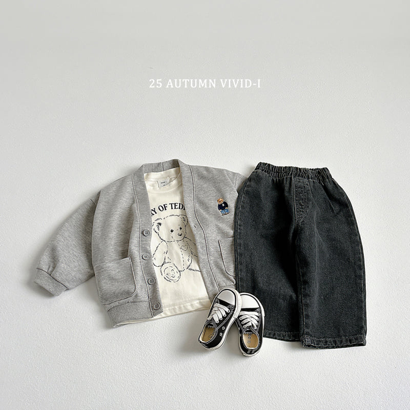 Vivid I - Korean Children Fashion - #discoveringself - Bear Check Set - 11