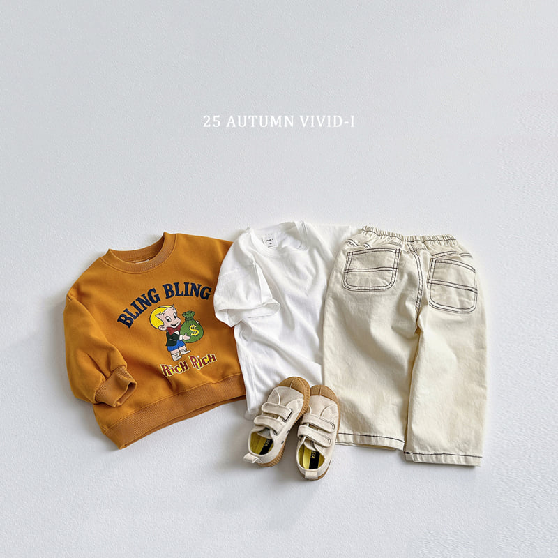 Vivid I - Korean Children Fashion - #discoveringself - Fall Stitch Cotton Pants - 10