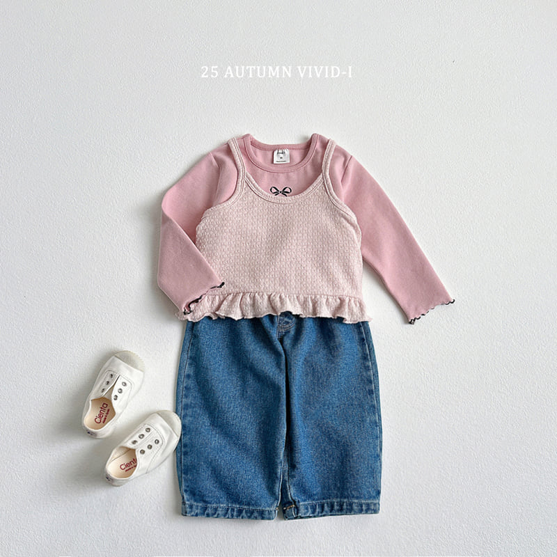 Vivid I - Korean Children Fashion - #discoveringself - Knit Frill Bustier - 9