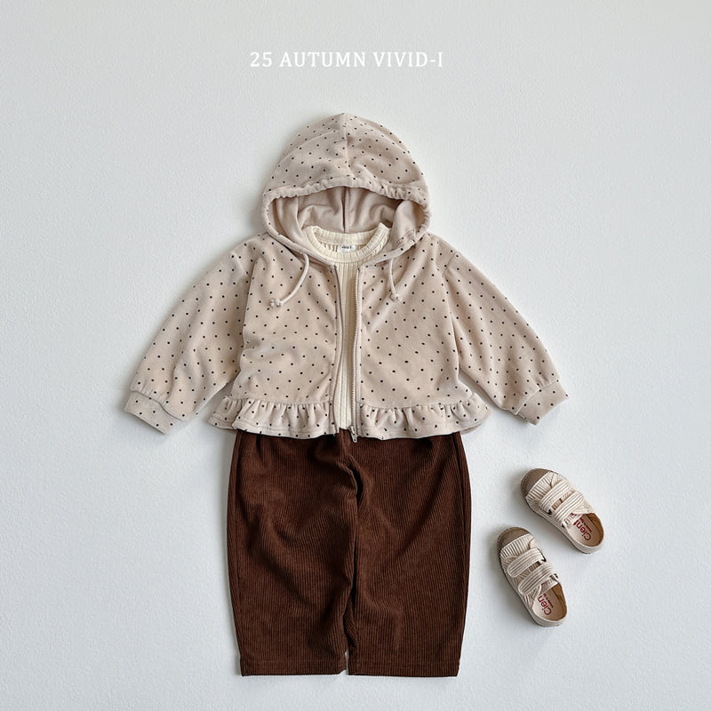 Vivid I - Korean Children Fashion - #discoveringself - Velour Zip-Up Set - 5