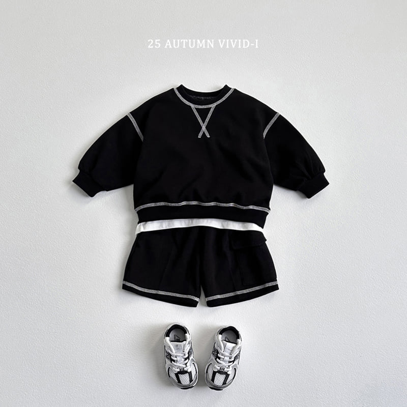 Vivid I - Korean Children Fashion - #designkidswear - Guy Rope Shorts Set - 4
