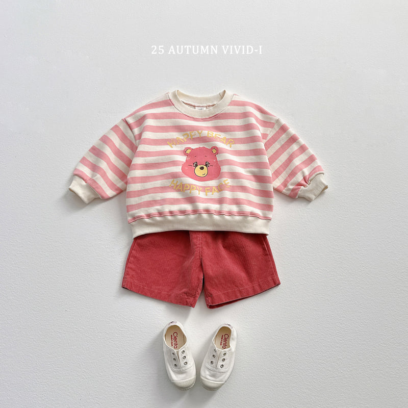 Vivid I - Korean Children Fashion - #fashionkids - Happy Bear Stripe Sweatshirt - 11