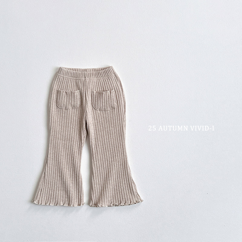 Vivid I - Korean Children Fashion - #fashionkids - Pocket Bootcut Pants - 6