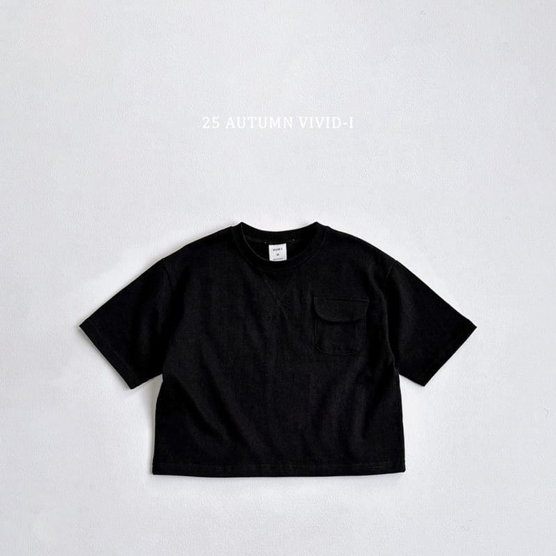 Vivid I - Korean Children Fashion - #fashionkids - Pocket Boxy Short Sleeve Tee - 5