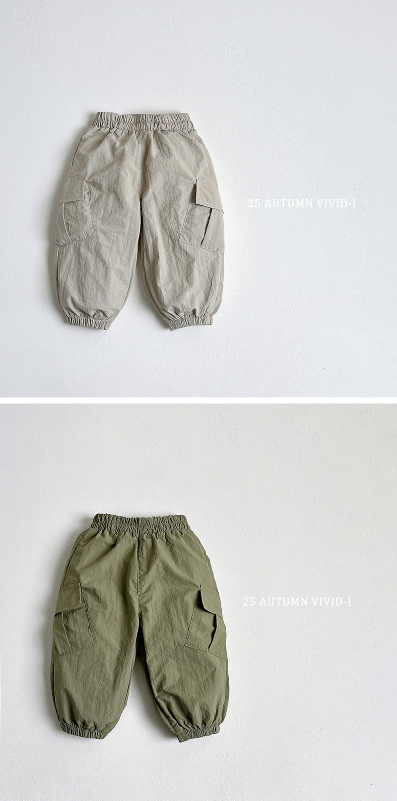 Vivid I - Korean Children Fashion - #discoveringself - Cargo Crinkle Jogger Pants - 4