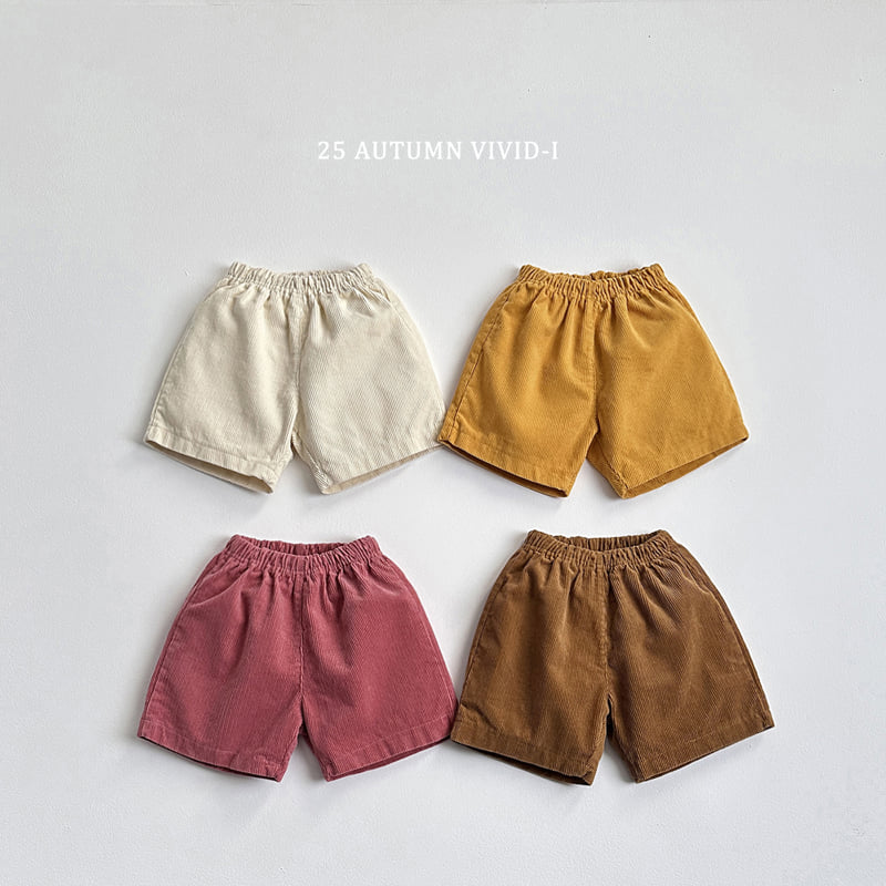 Vivid I - Korean Children Fashion - #fashionkids - Corduroy Shorts