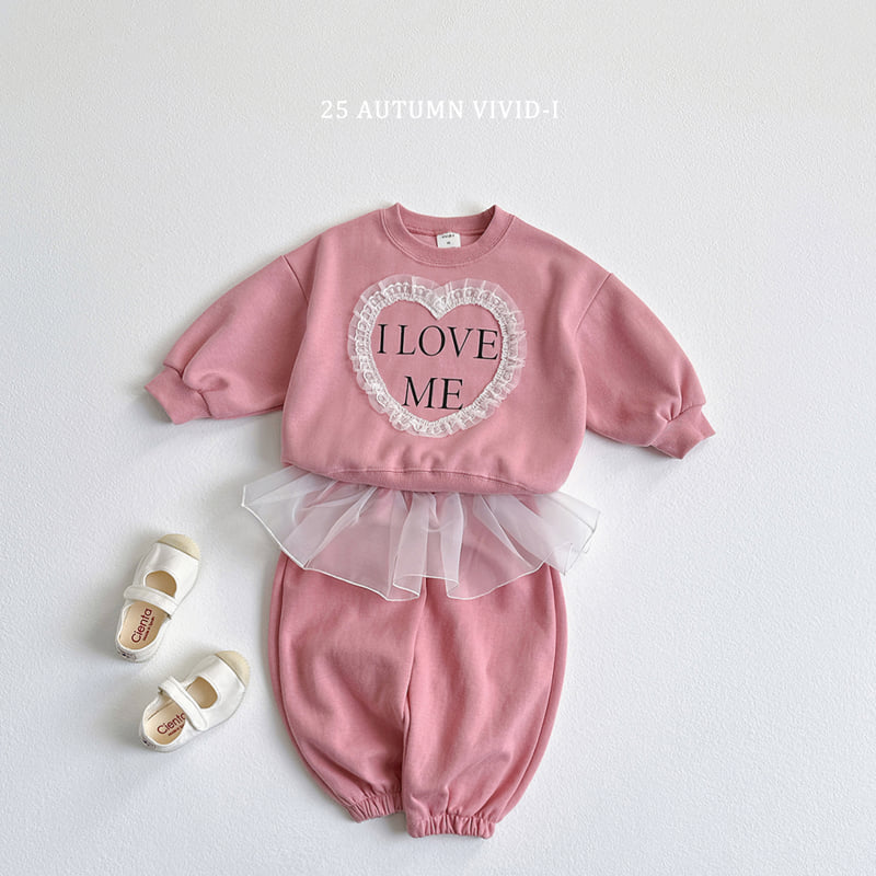 Vivid I - Korean Children Fashion - #fashionkids - Lace Heart Sweatshirt - 6