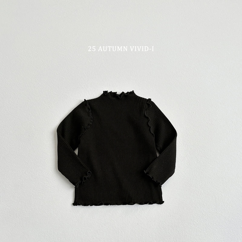 Vivid I - Korean Children Fashion - #fashionkids - Ribbed Wavel Tee - 5