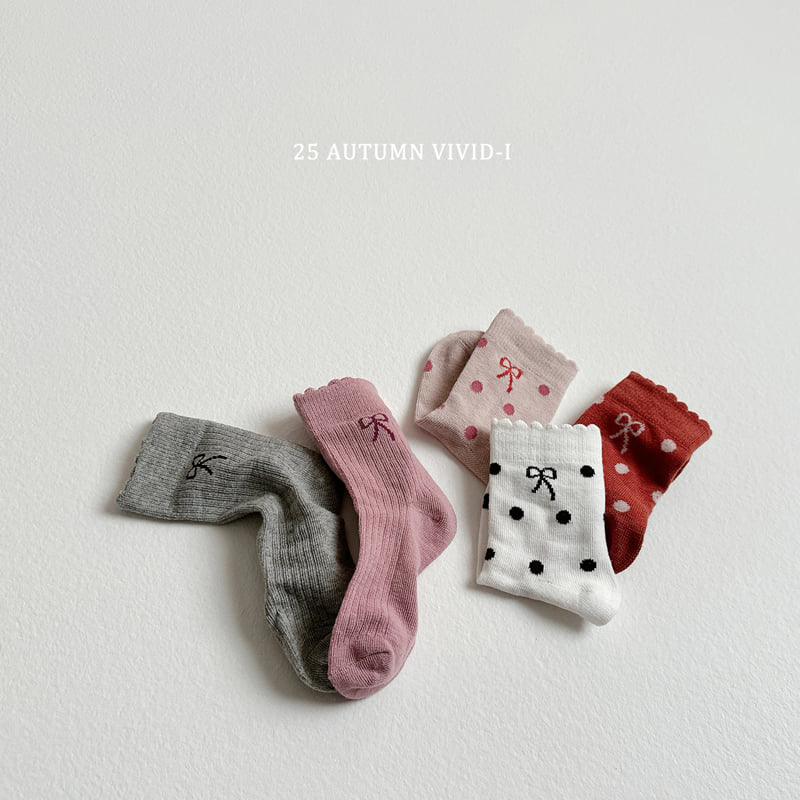 Vivid I - Korean Children Fashion - #fashionkids - Ribbon Socks Set