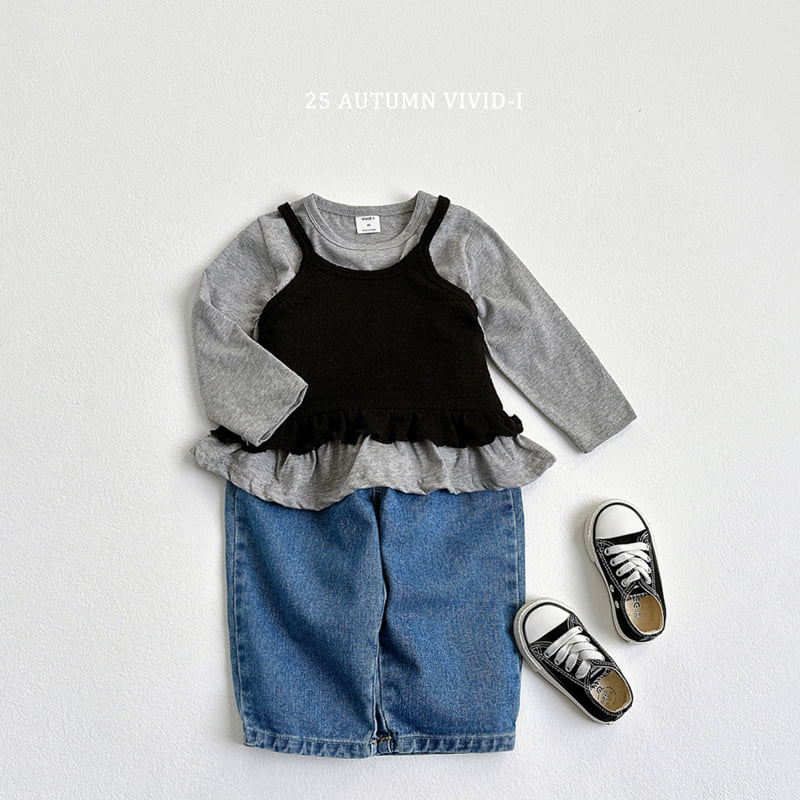 Vivid I - Korean Children Fashion - #fashionkids - Knit Frill Bustier - 10