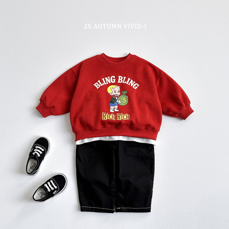 Vivid I - Korean Children Fashion - #fashionkids - Rich Rich Sweatshirt - 8