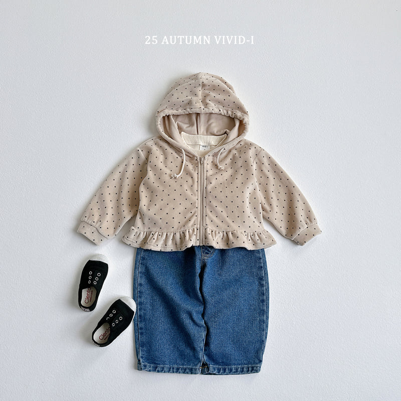 Vivid I - Korean Children Fashion - #fashionkids - Velour Zip-Up Set - 6