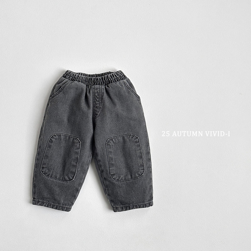 Vivid I - Korean Children Fashion - #fashionkids - Point Pancake Denim - 5