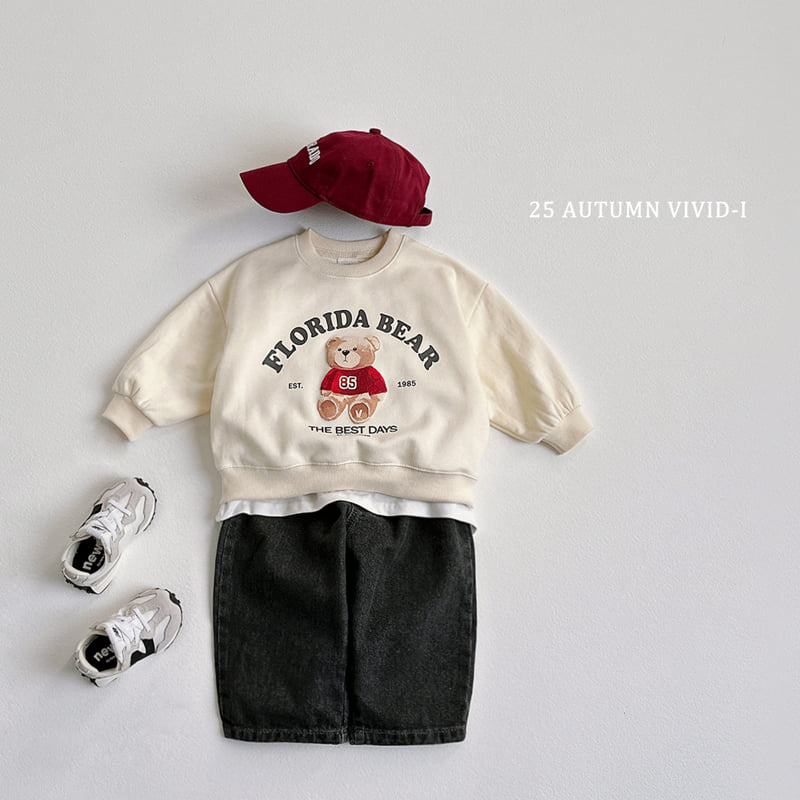Vivid I - Korean Children Fashion - #kidsshorts - Florida Embossed Sweatshirt - 8