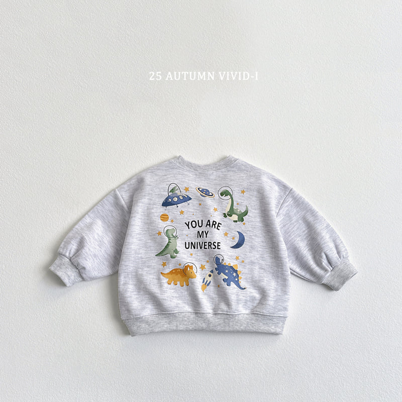 Vivid I - Korean Children Fashion - #fashionkids - Space Dino Sweatshirt - 4