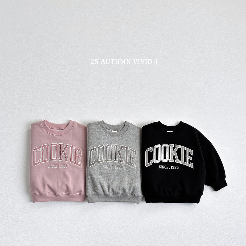 Vivid I - Korean Children Fashion - #kidsshorts - Cookie Sweatshirt
