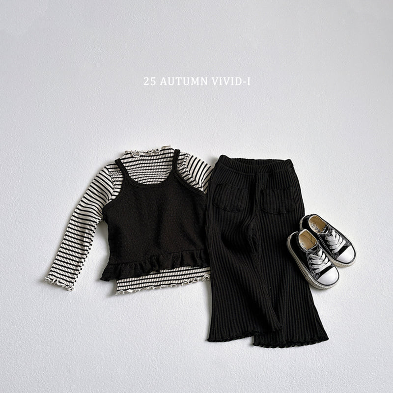 Vivid I - Korean Children Fashion - #kidsshorts - Knit Frill Bustier - 11