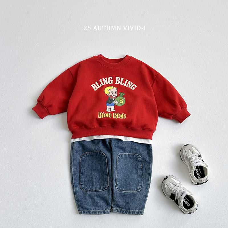 Vivid I - Korean Children Fashion - #kidsshorts - Rich Rich Sweatshirt - 9