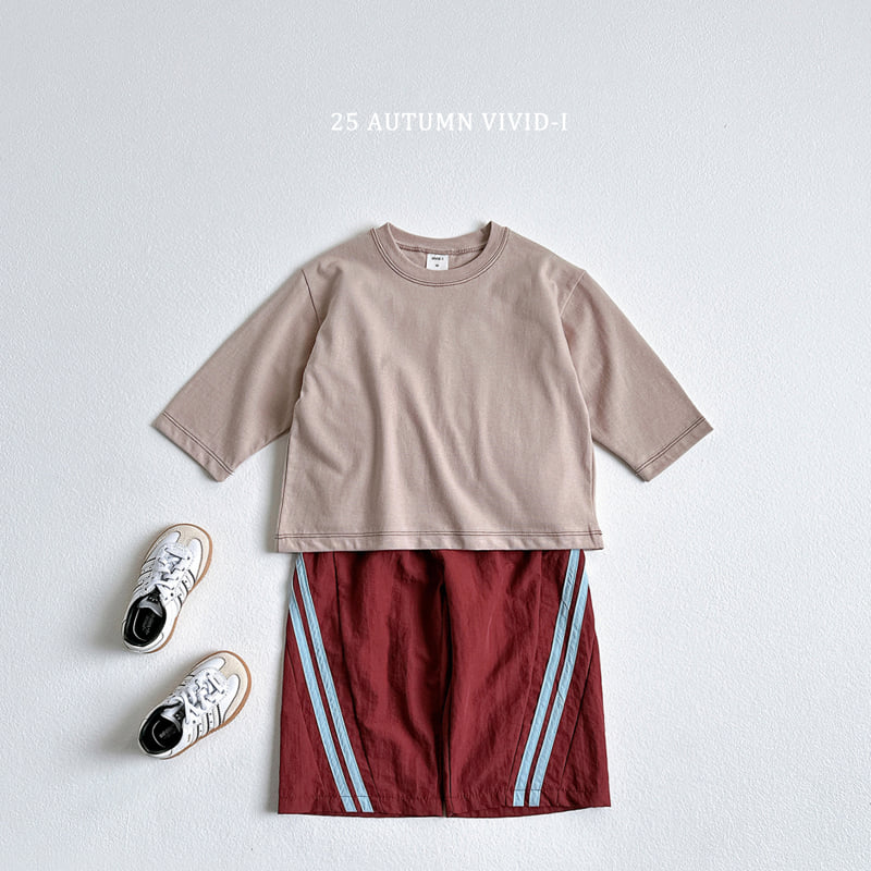 Vivid I - Korean Children Fashion - #kidsshorts - Rounded Track Pants - 8
