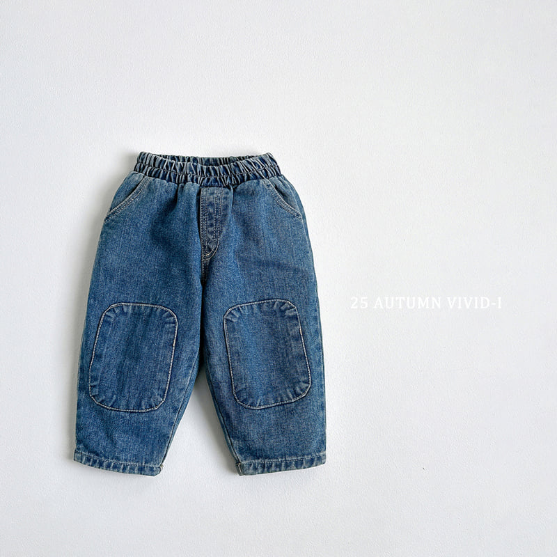 Vivid I - Korean Children Fashion - #kidsshorts - Point Pancake Denim - 6