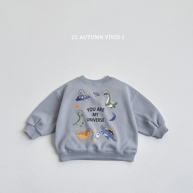 Vivid I - Korean Children Fashion - #kidsstore - Space Dino Sweatshirt - 5