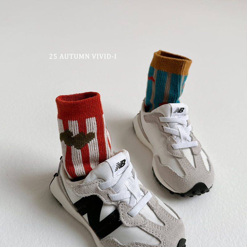Vivid I - Korean Children Fashion - #kidsstore - Pattern Socks Set - 7