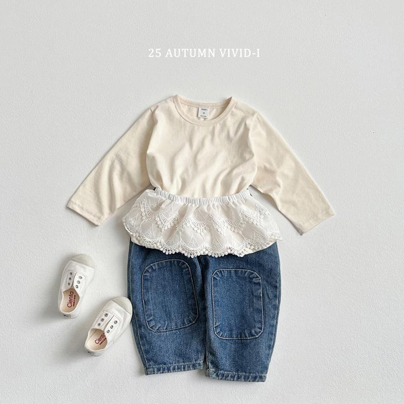 Vivid I - Korean Children Fashion - #kidsshorts - Layered Apron - 4