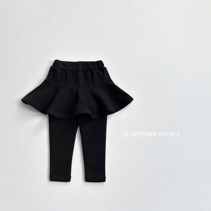 Vivid I - Korean Children Fashion - #kidsshorts - Fall Skirt Leggings - 4