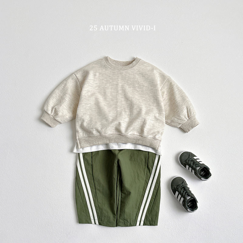 Vivid I - Korean Children Fashion - #kidsstore - Label Pancake Sweatshirt - 6