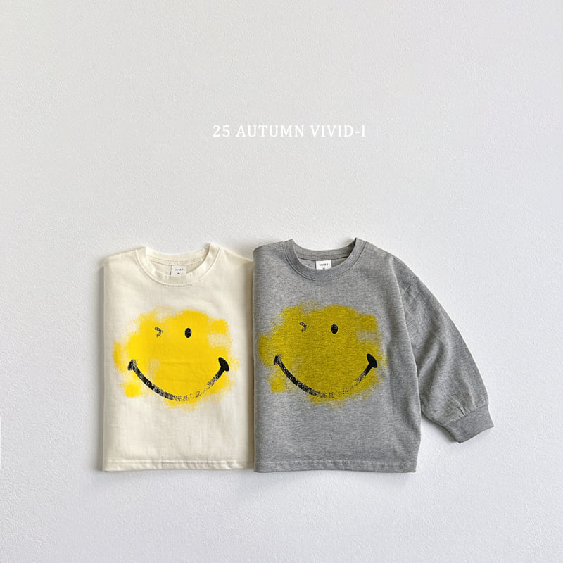 Vivid I - Korean Children Fashion - #kidsstore - Vintage Smile Tee