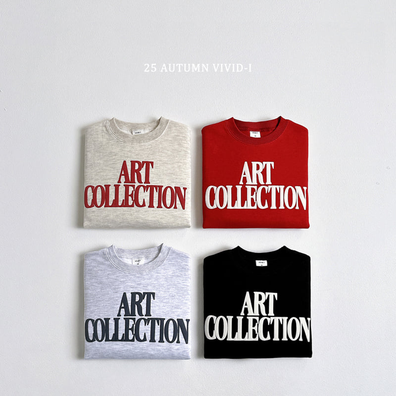 Vivid I - Korean Children Fashion - #kidsstore - Art Embossed Sweatshirt