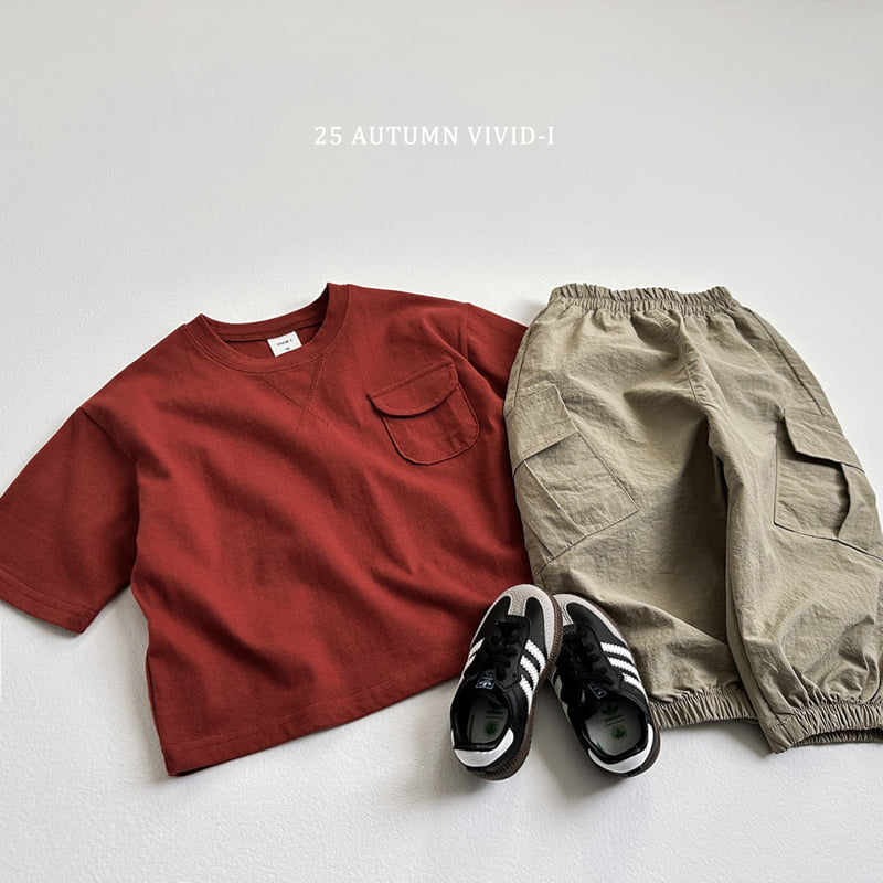 Vivid I - Korean Children Fashion - #kidzfashiontrend - Pocket Boxy Short Sleeve Tee - 8