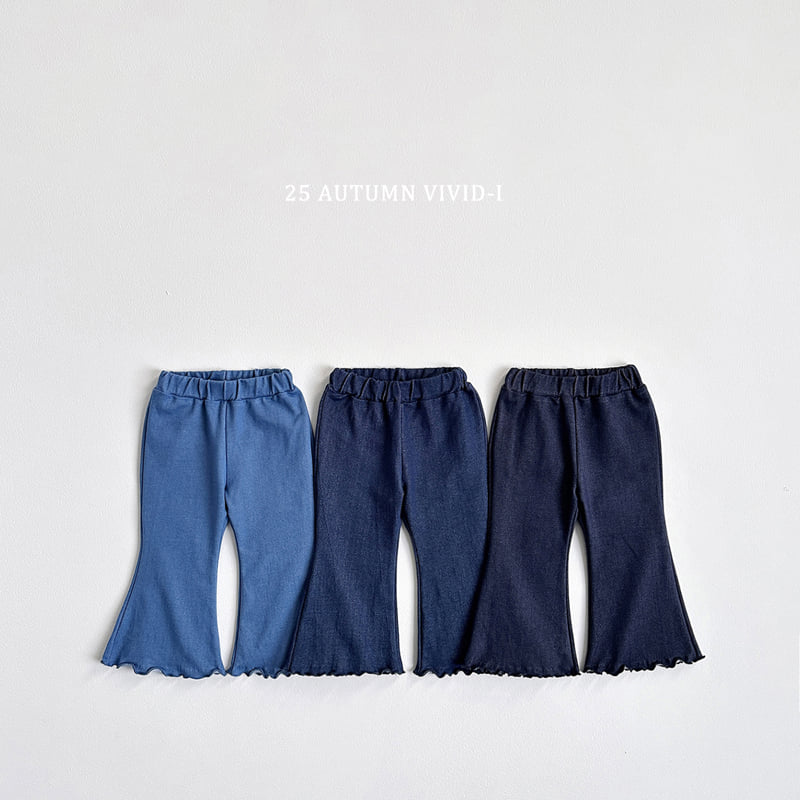 Vivid I - Korean Children Fashion - #kidzfashiontrend - Stretch Bootcut Pants - 3