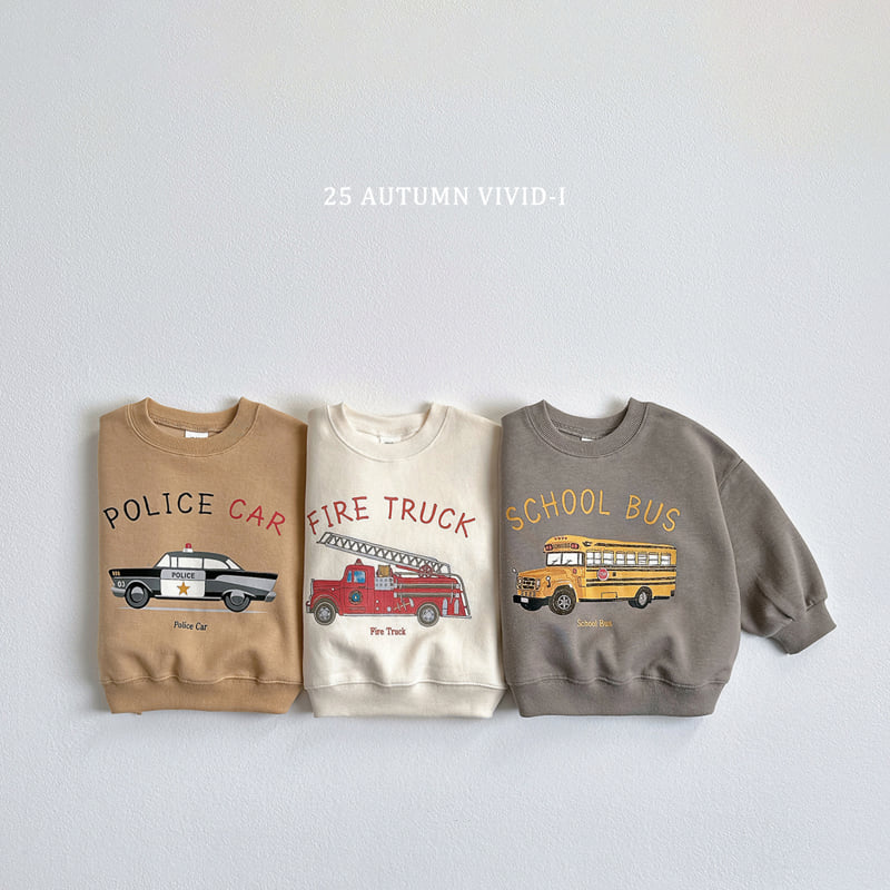 Vivid I - Korean Children Fashion - #kidzfashiontrend - Classic Car Sweatshirt