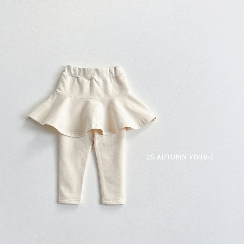 Vivid I - Korean Children Fashion - #kidzfashiontrend - Fall Skirt Leggings - 5