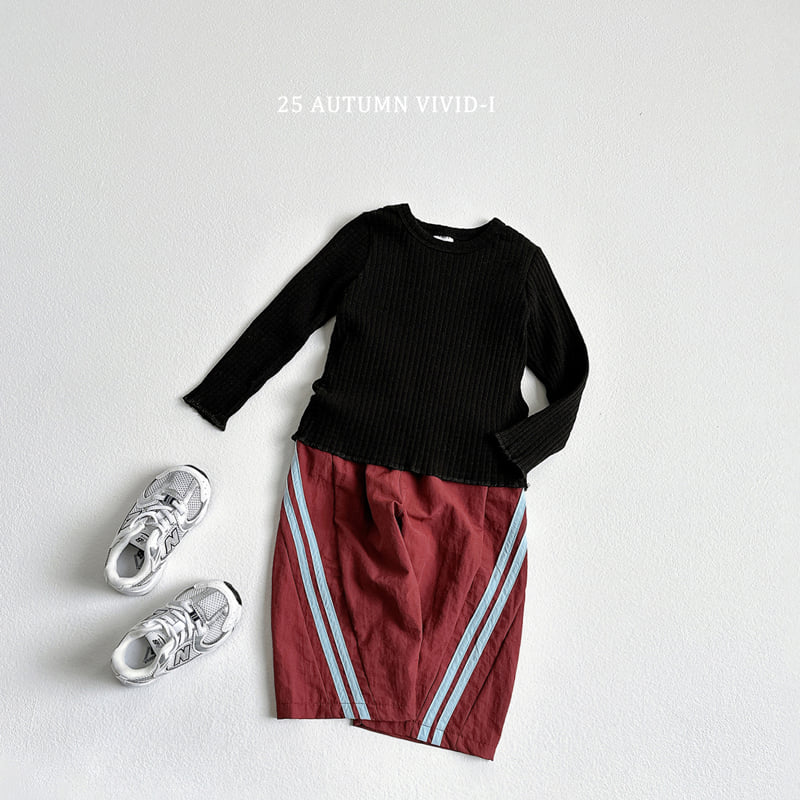 Vivid I - Korean Children Fashion - #kidzfashiontrend - Rounded Track Pants - 10