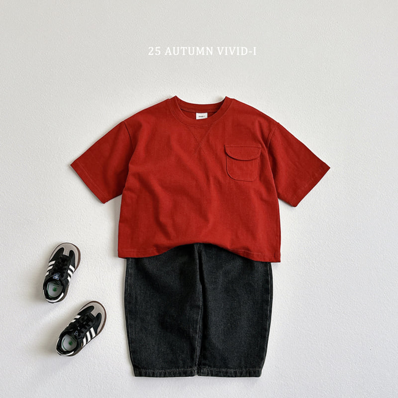 Vivid I - Korean Children Fashion - #littlefashionista - Pocket Boxy Short Sleeve Tee - 10