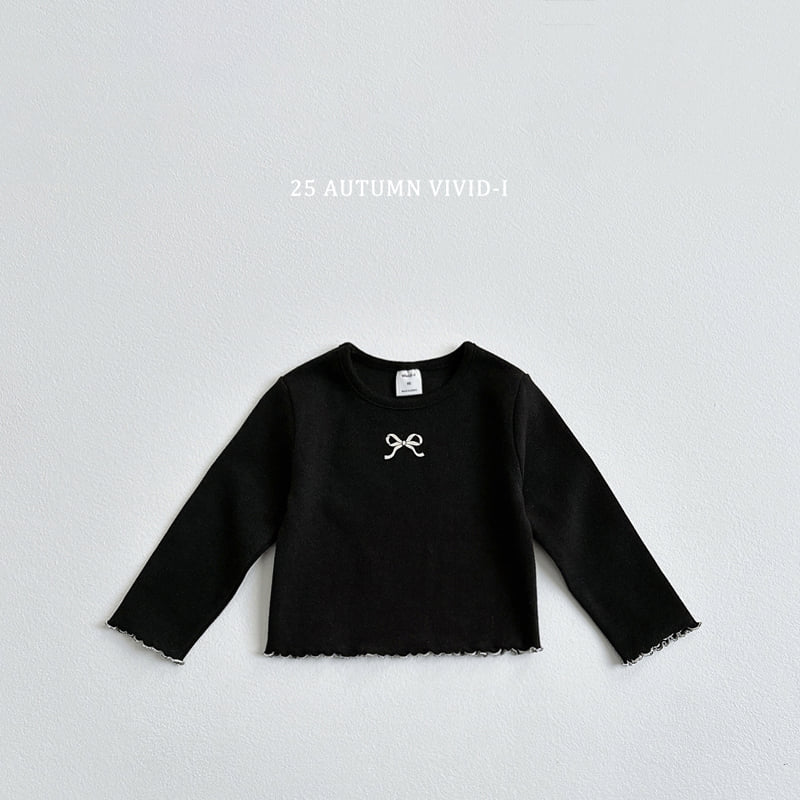 Vivid I - Korean Children Fashion - #littlefashionista - Ribbon Embossed Sweatshirt - 5