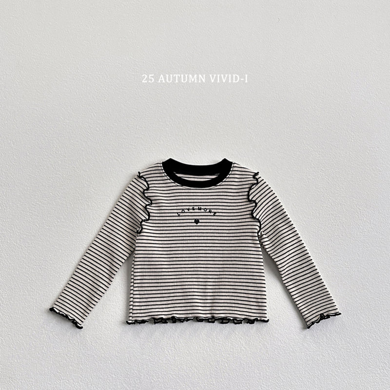 Vivid I - Korean Children Fashion - #littlefashionista - Love Ribbed Wing Tee - 5