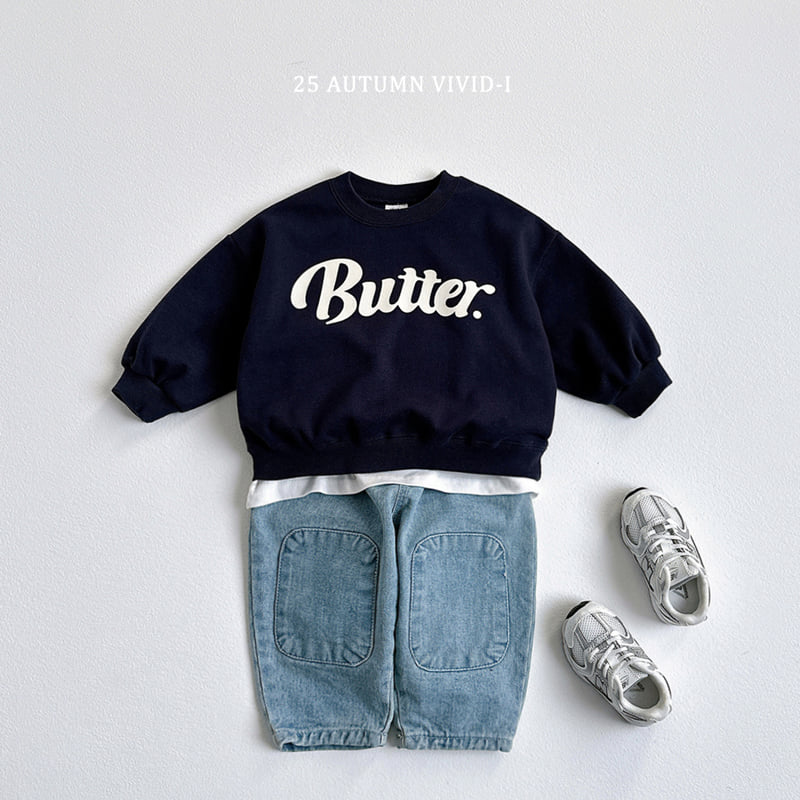 Vivid I - Korean Children Fashion - #littlefashionista - Point Pancake Denim - 10