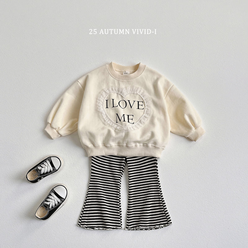 Vivid I - Korean Children Fashion - #magicofchildhood - Lace Heart Sweatshirt - 12